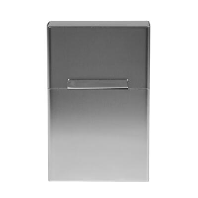 

Aluminum Magnetic Flip Cigarette Case 20 Cigarettes Box Business Card Case