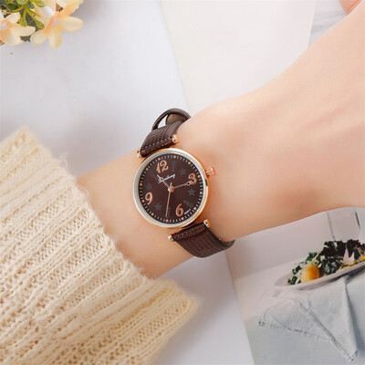 

RM Women Fashion Leather Band Analog Quartz Round Wrist Watch Watches