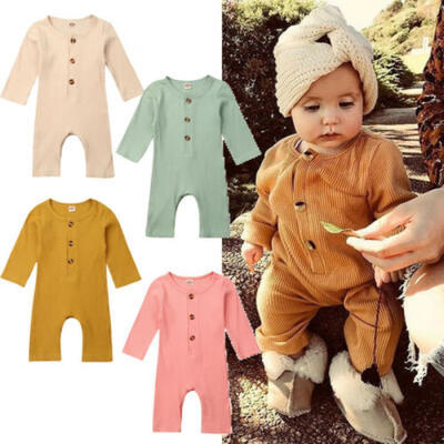 

Newborn Baby Girl Boy Autumn Clothes Romper Jumpsuit Bodysuit Outfits One Piece