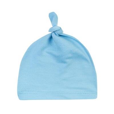 

0-24M Newborn Baby Boys Girls Warm Hat Kids Solid Color Beanies Knotted Cap