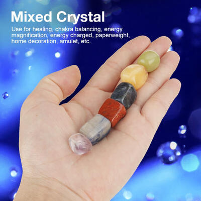 

Greensen 100g Natural Mini Point Quartz Crystal Stone Mixed Color Rock Chips Lucky Healing