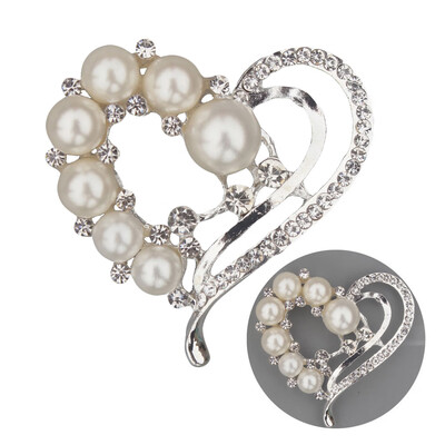 

Women Brooch Rhinestones Pearls Jewelry Brooches Pins Clothes Accessories Bridal Boutonniere