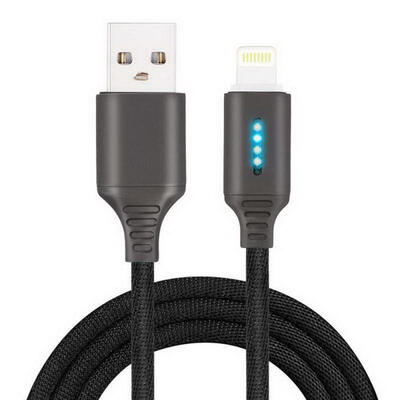 

Universal Durable 1m 24A Auto Power-Off USB To Lightning Charging Cable For Apple IPhones-1m