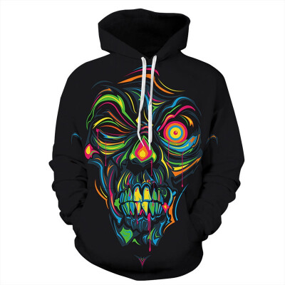 

Men Horror Clown Autumn Drawstring 3D Printed Hoodies Men Women Couple Hoodies 3D Print Hoody Casual