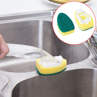 

JPGIF Washing Up Brush Heavy Duty Scourer Sponge Dish Cleaning Replacement Equipment