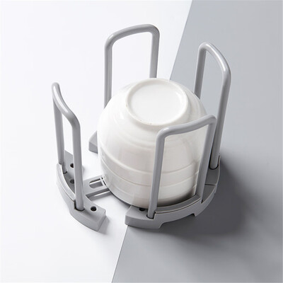 

Toponeto Kitchen Storage Shelf Drain Water Dish Stacking Rack Bowl Organizer Durable Safe
