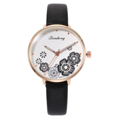 

New ladies fashion flower belt watch Korean version of the tide