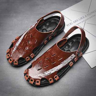 

Summer new mens sandals men 2019 soft bottom mens shoes fashion trend shoes casual shoes mens breathable beach shoes men