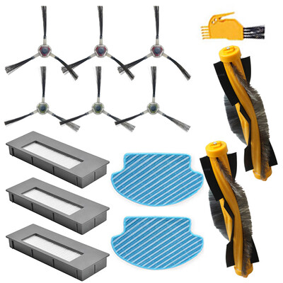 

14 Pcs Brush Filter Set For ECOVACS DEEBOT DE55 DE53 Vacuum Cleaner Accessories