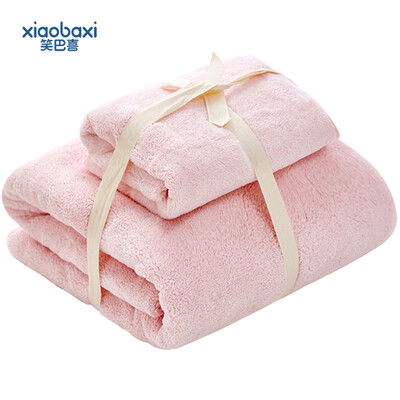 

Laughing Baxi towel bath towel large bath towel to increase thickening adult male baby girl children cotton soft absorbent bath towel pink