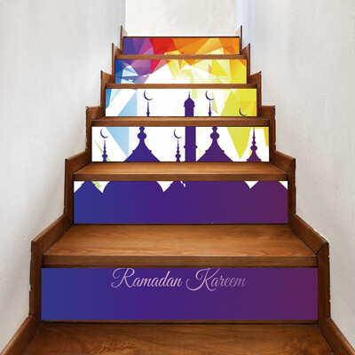 

〖Follure〗Muslim Ramadan Blessing Creative Stair Stickers Creative Floor Stairs Decorative