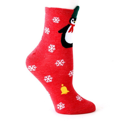 

Womens Socks Warm Christmas Cotton Socks Cosy Female Cute Animal Printed Hosiery