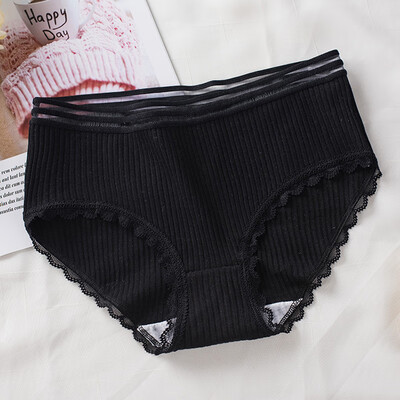 

Women Solid Slim Fit Lingerie Bikini Knicker Underwear Sexy Breathable Panties