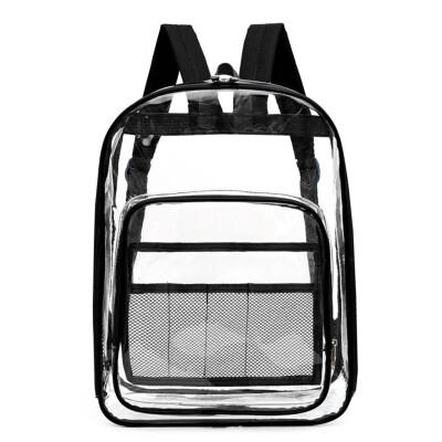 

Tailored Women Ladies Girls Transparent Shoulder Backpack Students School Travel Bag