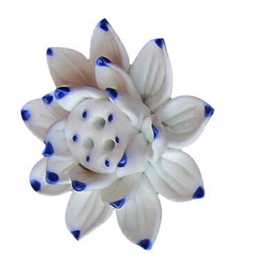 

Ceramic Flower Shaped Incense Holder Perfume Stick Stand Hand-kneaded Aroma Bar Mount 0rnaments