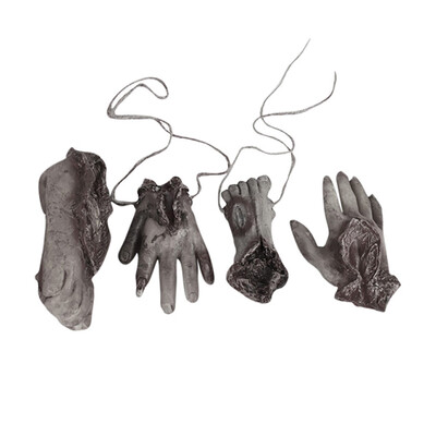 

YIWULAHorror Trick Toy Scary Prop Latex Cut Hand And Feet Toy Practical Joke Toy