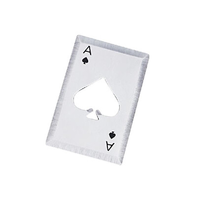 

Stainless Steel Credit Card Size Bottle Opener Poker Playing Card of Spades Soda Beer Bottle Cap Opener Bar Tools Kitchen Gadgets