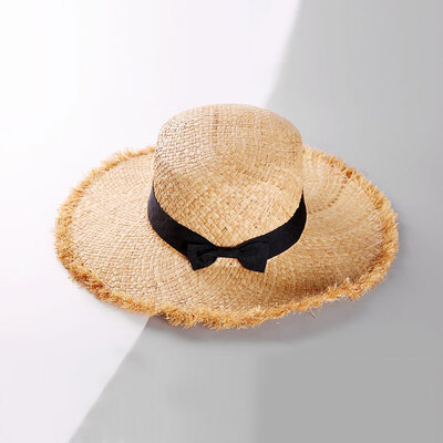 

Sun Hat summer new Lafite Hat outdoor sunscreen bow Hat Korean ladies Hat wholesale