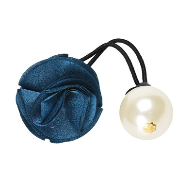 

〖Follure〗1PC Hair Ring For Women Girl Flower Rose Pearl Hair Tie Head Hair Accessory LG
