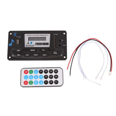 

40 Bluetooth MP3 Decoding Board Module 12V DIY USBSDMMC APE FLAC WAV DAE Decoder Record MP3 Player AUX FM Folders Switch