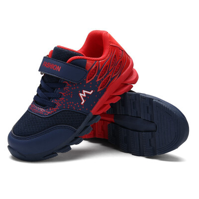 

Boys sports shoes Korean version of the wild 2018 spring&autumn childrens shoes in the big children running shoes mesh