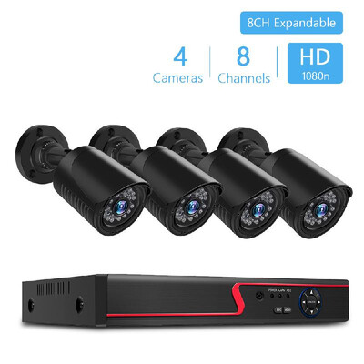 

Home Security Camera System 8Channel H264 Security Digital Video Recorder 4pcs Surveillance Cameras Support Motion Detection N