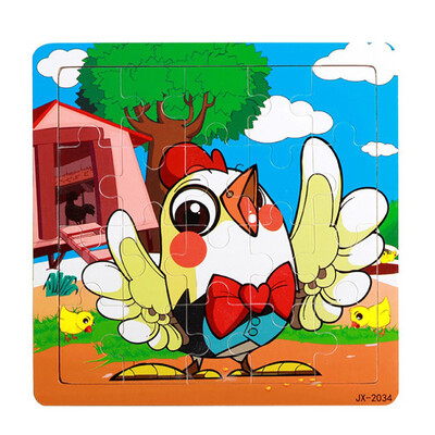 

Gotoamei Wooden Puzzle Educational Developmental Baby Kids Training Toy
