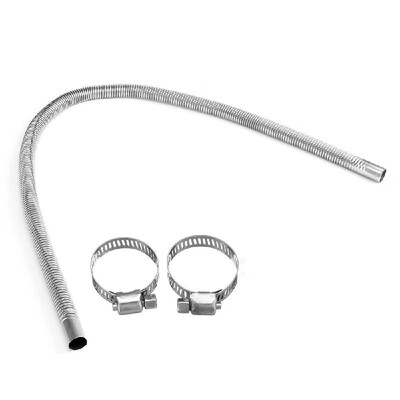 

1m328ft Stainless Steel Exhaust Pipe Parking Air Heater Tank Diesel Gas Vent Hose
