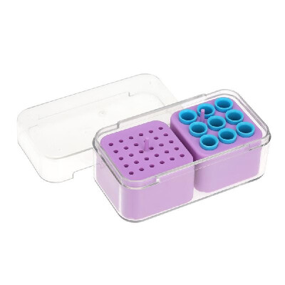 

Dental Grinding Head Holder Plastic Dental Bur Stand Organizer Container Dental Drill Bit Holder Multi-functional