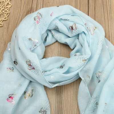 

Gobestart Lady Butterfly Print Long Wrap Womens Shawl Pashmina Stole Scarf Scarves