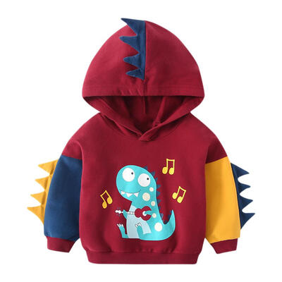 

Kids Boys Dinosaur Print Hoodies Long Sleeve Hooded Pullovers Sweatshirt