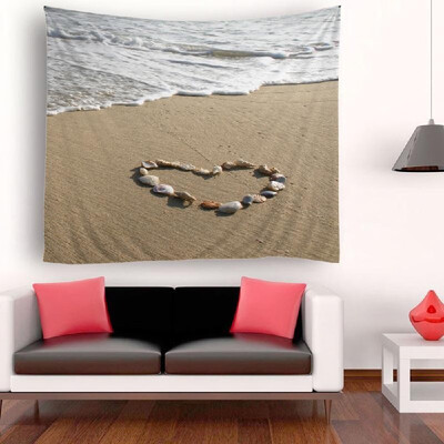 

Tapestry Wall Hanging Scenery Tapestries Seaside Sunset Forest Tapestry Wall Decoration for Bedroom Living Room Dorm 512"X591"