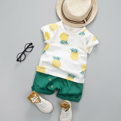 

Casual Toddler Baby Boy Summer Clothes Short Sleeve Tops Shorts Outfits