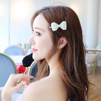 

Retro Pearl Bow Hairpin French Girl Sweet Wild Rilap Clip Hair Accessories