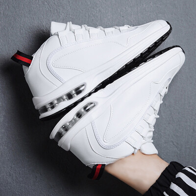 

Autumn high mens shoes Korean version of the trend of wild sports casual shoes mens Martin boots white shoes Gaobang tide shoes