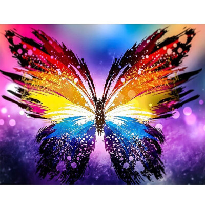 

5D Diamond Painting Butterfly Full Diamond Embroidery with Crystal Landscape Picture of Rhinestone DIY Decor Bead Work Art