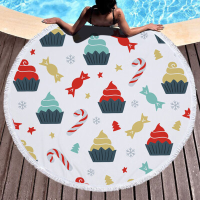 

Toponeto 1 PC Round Beach Pool Home Shower Towel Blanket Table Cloth Yoga Mat