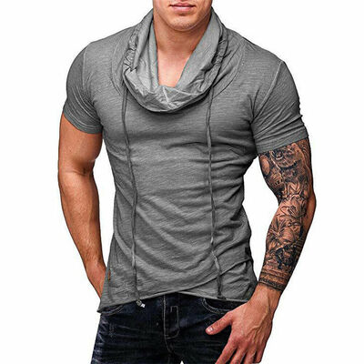 

Fashion Mens Summer Casual T-Shirts Short Sleeve Slim Fit T-Shirts Workout Tee