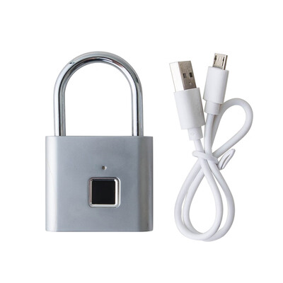 

Rectangular Intelligent Automatic Fingerprint Lock Padlock USB Rechargeable Door Lock with Smart Fingerprint Lock Quick Unlock