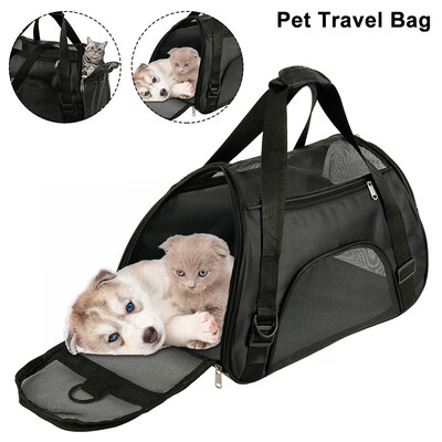 

Pet Backpack Messenger Carrier Bags Cat Dog Carrier Outgoing Travel Packages Breathable Pet Handbag