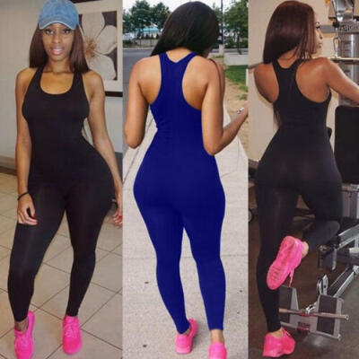 

USA Womens Sports YOGA Workout Fitness Leggings Pants Jumpsuit Bodysuit Rompers