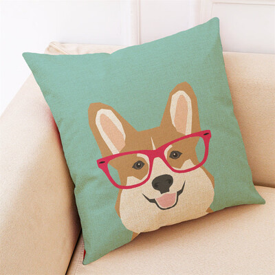 

〖Follure〗Home Decor Cushion Cover Cute Dog Head Throw Pillowcase Pillow Covers