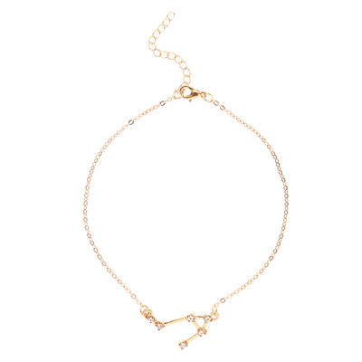 

Constellation Anklet 14K Gold Filled Cubic Zirconia Diamonds Ankle Bracelet Chain Summer Beach Jewelry Gifts