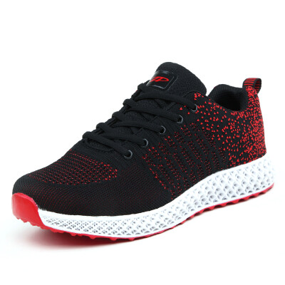 

2019 summer new mens shoes mens lightweight sports shoes non-slip sneakers running shoes flying line student breathable mesh shoes