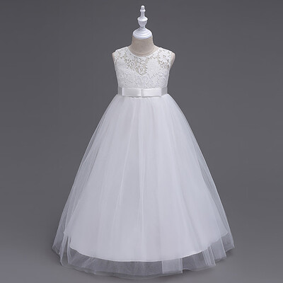 

Flower Girls Lace Chiffon Wedding Bridesmaid Pageant Party Formal Gown Dress