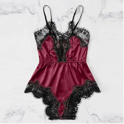 

Sexy Womens Lace Nightwear Mini Dress Babydoll Underwear Lingerie Sleepwear