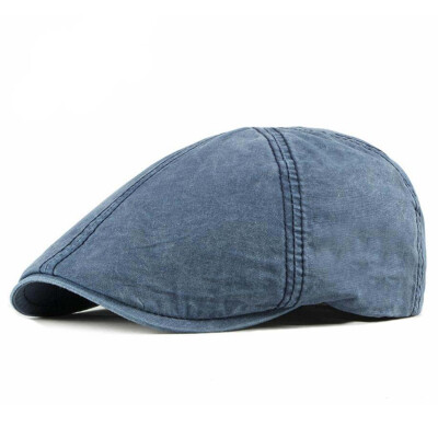 

4 Colors Solid Color Gatsby Cap Golf Driving Flat Newsboy Cap For Unisex Women Men