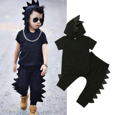 

2pcs Toddler Baby Boy T-shirt TopPants Trousers Outfit Kids Clothes Set Cotton
