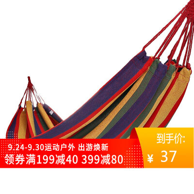 

Camel CAMEL outdoor hammock outdoor camping dormitory park adult anti-rollover hammock swing 8W3ASY010 red color bar 200100