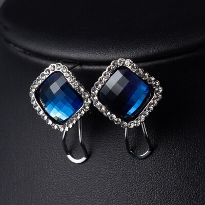 

European&American fashion wild earrings fashion earrings temperament jewelry crystal temperament earrings